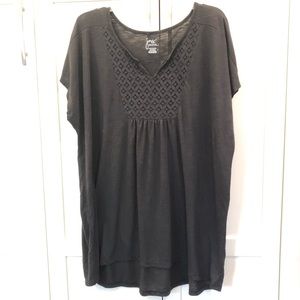 Just My Size 3x black short sleeve tunic
